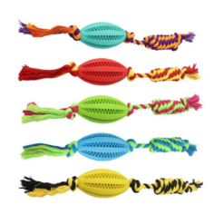 Pelota de Rugby con Soga