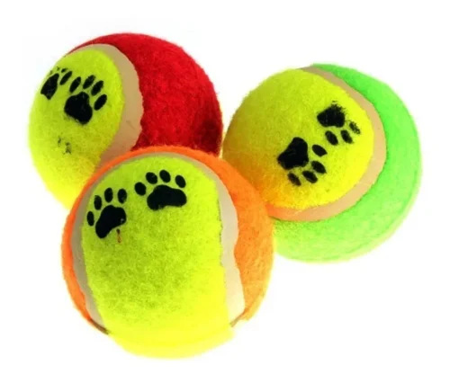 Pelotas de Tenis para Perros con Huellitas